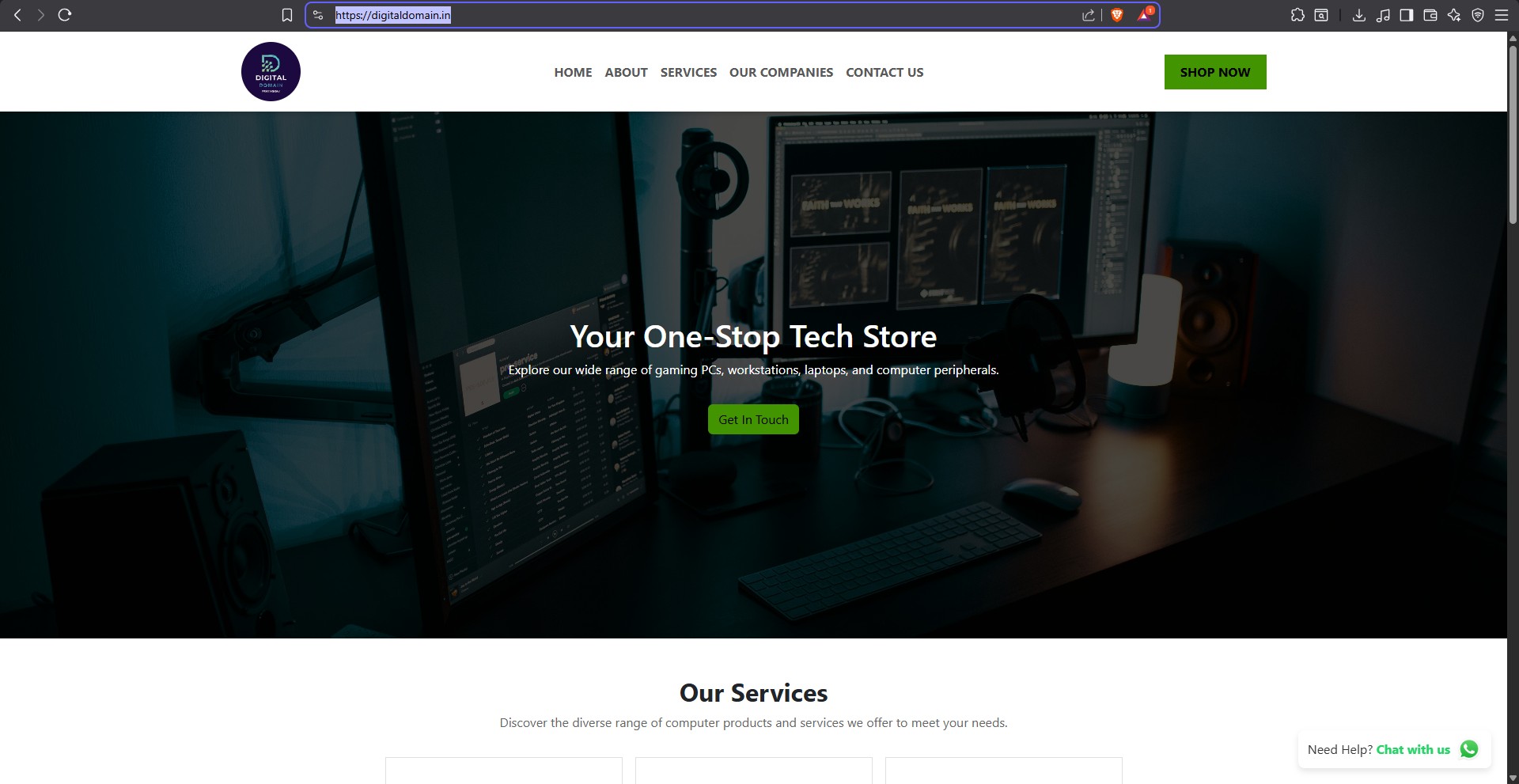 Digital Domain Website